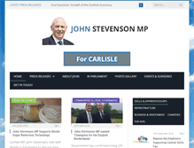 Tablet Screenshot of johnstevensonmp.co.uk